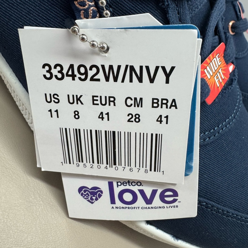 Skechers Women's Navy Casual Shoes - Picture 7 of 13